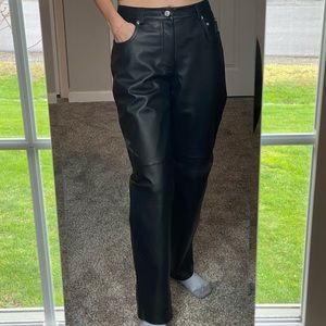 Vintage 100% Leather Pants